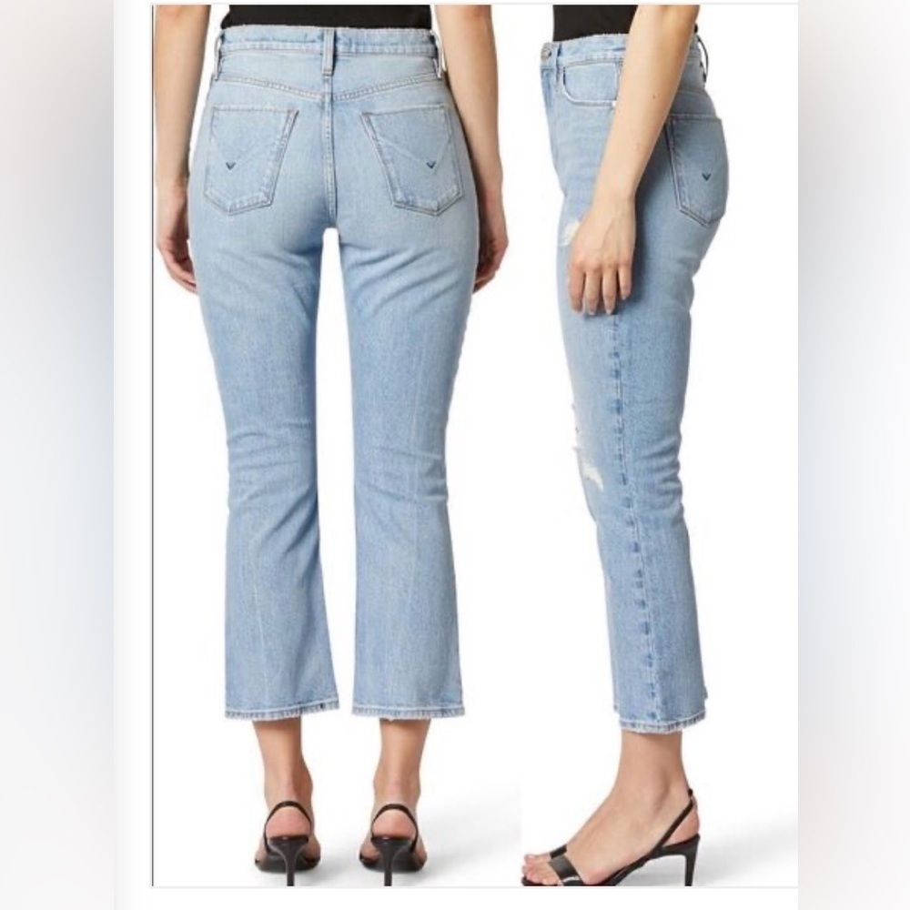 Hudson Jeans Holly High Waisted Boot Crop Light Blue Jeans